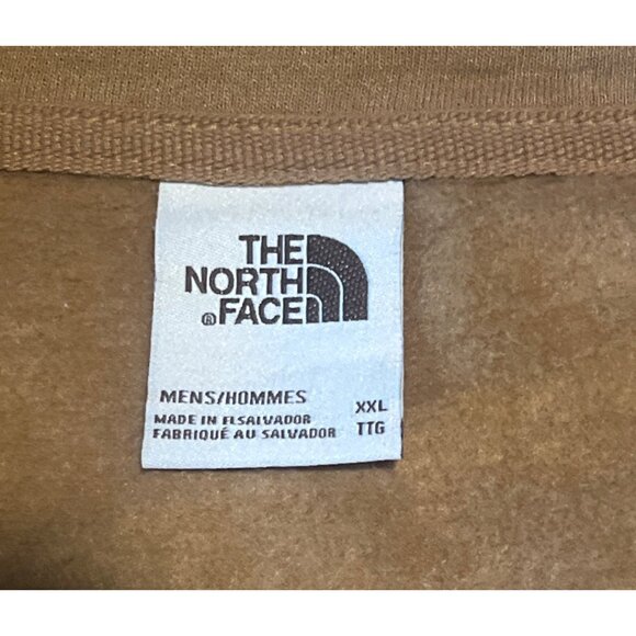 The North Face Mens Beige 1/4 Zip Pullover Sweatshirt XXL Cotton Polyester Blend - Picture 2 of 6